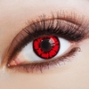 Aricona - Dämon - Lentille de contact décorative - Unisexe - rouge noir