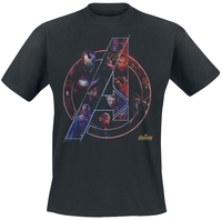 Avengers - Personnages - T-Shirt Manches courtes - Homme - noir