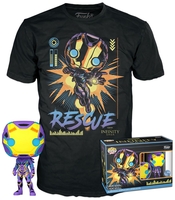 Avengers - Rescue (Blacklight) - POP! & Tee - Funko Pop! - Homme - multicolor