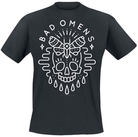 Bad Omens - Skull Moth - T-Shirt Manches courtes - Homme - noir