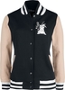 Bambi - Panpan - Veste Varsity - Femme - noir rose