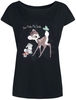 Bambi - You Make Me Smile - T-Shirt Manches courtes - Femme - noir
