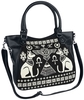 Banned Alternative - Anubis - Sac à main - Femme - noir blanc