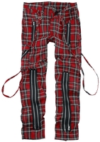 Banned Alternative - Avengence Check - Pantalon en toile - Homme - rouge