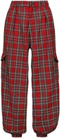 Banned Alternative - Balloon Trouser - Pantalon en toile - Femme - noir rouge