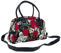 Banned Alternative - Crânes & Roses - Sac à main - Femme - noir