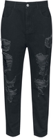 Banned Alternative - Hunger Strike Trousers - Pantalon en toile - Femme - noir