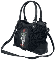 Banned Alternative - Ishtar - Sac à main - Femme - noir blanc rouge