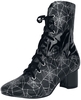 Banned Alternative - Killian Lace Up Boot - Bottes - Femme - noir blanc