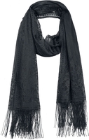 Banned Alternative - Mariposa Lace Shawl - Foulard - Femme - noir