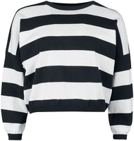 Banned Alternative - Mordecai Jumper - Pull tricoté - Femme - noir blanc