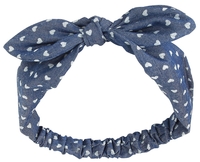 Banned Alternative - Nœud Cœurs - Bandeau - Femme - bleu blanc