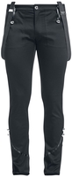 Banned Alternative - Pantalon De Style Militaire - Pantalon en toile - Homme - noir