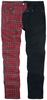 Banned Alternative - Pantalon Split - Pantalon en toile - Homme - rouge noir