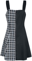 Banned Alternative - Robe Carreaux Death - Robe courte - Femme - noir bleu