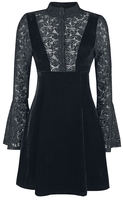Banned Alternative - Velours & Dentelle - Robe courte - Femme - noir