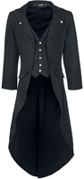 Banned Alternative - Veste Queue De Pie - Manteau militaire - Homme - noir