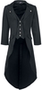 Banned Alternative - Veste Queue De Pie - Manteau militaire - Homme - noir