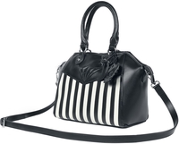 Banned Retro - Another Lost Soul striped - Sac à main - Femme - noir blanc