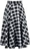Banned Retro - Jupe Évasée Sail Check - Jupe mi-longue - Femme - multicolore