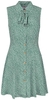 Banned Retro - Nature Green Dress - Robe mi-longue - Femme - vert blanc