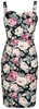 Banned Retro - Robe Crayon Rose Bloom - Robe mi-longue - Femme - multicolore