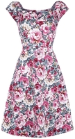 Banned Retro - Robe Flower Show - Robe mi-longue - Femme - multicolore