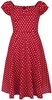 Banned Retro - Robe Sweet Spot - Robe mi-longue - Femme - rouge blanc