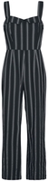 Banned Retro - Salopette Sailor Stripe - Salopette - Femme - noir gris