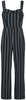 Banned Retro - Salopette Sailor Stripe - Salopette - Femme - noir gris