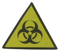 Biohazard - Danger - Patch - Unisexe - noir jaune