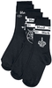 Black Blood by Gothicana - Dreierpack Socken - Chaussettes - Unisexe - noir