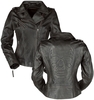 Black Premium by EMP - All Over The Road - Veste en cuir - Femme - marron