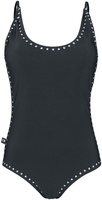 Black Premium by EMP - Badeanzug mit Pünktchen - Maillot de bain - Femme - noir