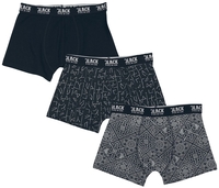 Black Premium by EMP - Boxers - Lot de 3 Impirmés Runes - Boxer - Homme - gris foncé noir