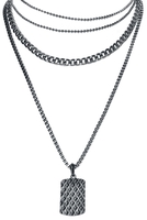 Black Premium by EMP - Collier Militaire - Collier - Homme - noir
