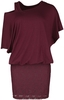 Black Premium by EMP - Dunkelrotes Layer-Look Kleid - Robe courte - Femme - rouge foncé