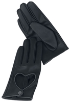 Black Premium by EMP - Gants Avec Découpes Cœurs Black Premium - Gants - Femme - noir