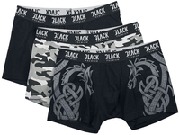 Black Premium by EMP - Lot De Trois Boxers - Boxer - Homme - noir