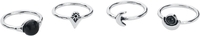 Black Premium by EMP - Lunes - Bague - Femme - couleur argent
