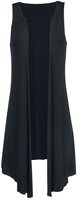 Black Premium by EMP - Veste Longue Sans Manches - Veste - Femme - noir