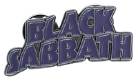Black Sabbath - Purple Wavy Logo - Pin