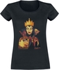 Blanche-Neige Et les Sept Nains - The Evil Queen - T-Shirt Manches courtes - Femme - noir