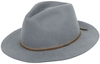Brixton - Wesley Fedora - Chapeau - Unisexe - gris