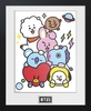 BT21 - Characters Stack - Photo encadrée - Unisexe - multicolore