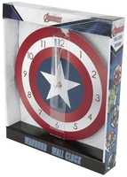 Captain America - Bouclier - Horloge murale - Unisexe - multicolor