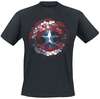 Captain America - Civil War - Bouclier Hex - T-Shirt Manches courtes - Homme - noir