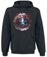 Captain America - Civil War - Hex Shields - Sweat-shirt à capuche - Homme - noir