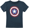 Captain America - Enfants - Bouclier - T-shirt - Unisexe - marine