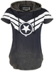 Captain America - Star - T-Shirt Manches courtes - Femme - bleu